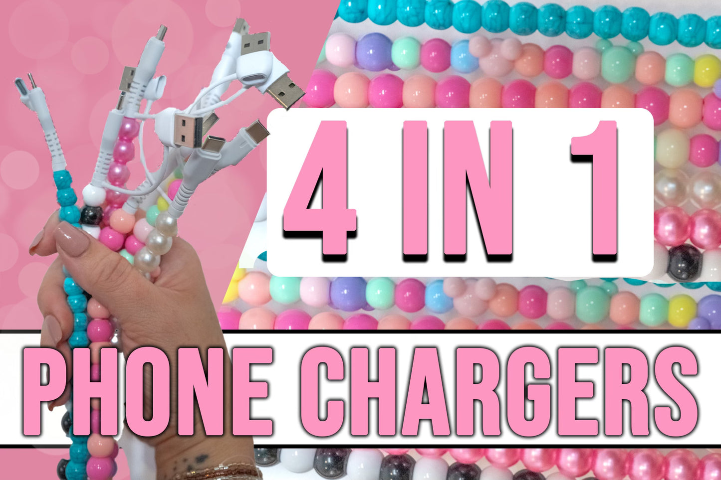 Buttercup 4-in-1 Beaded Charging Cord