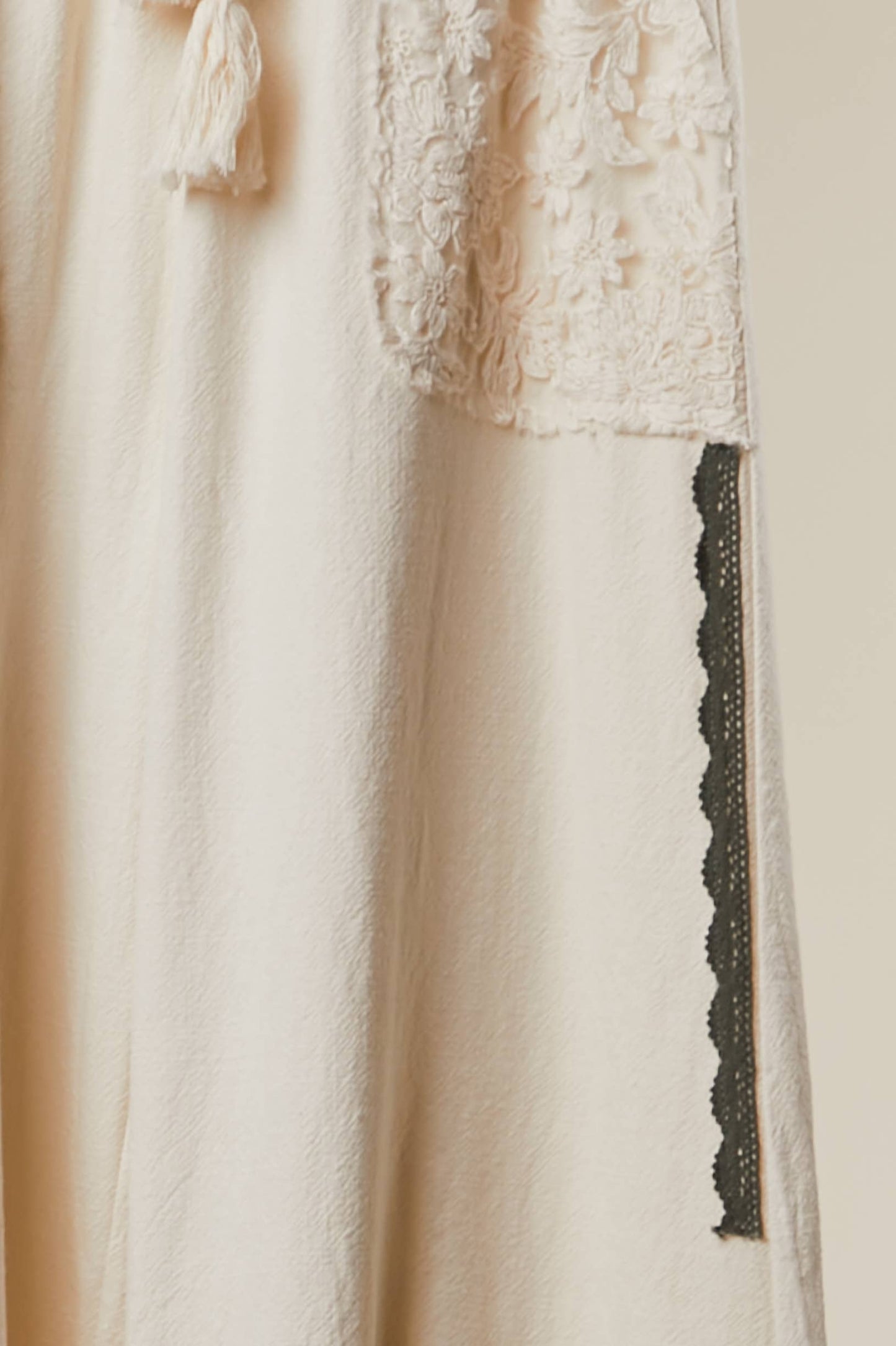 Romantic Boho Lace Patchwork Jogger Pants  Mello