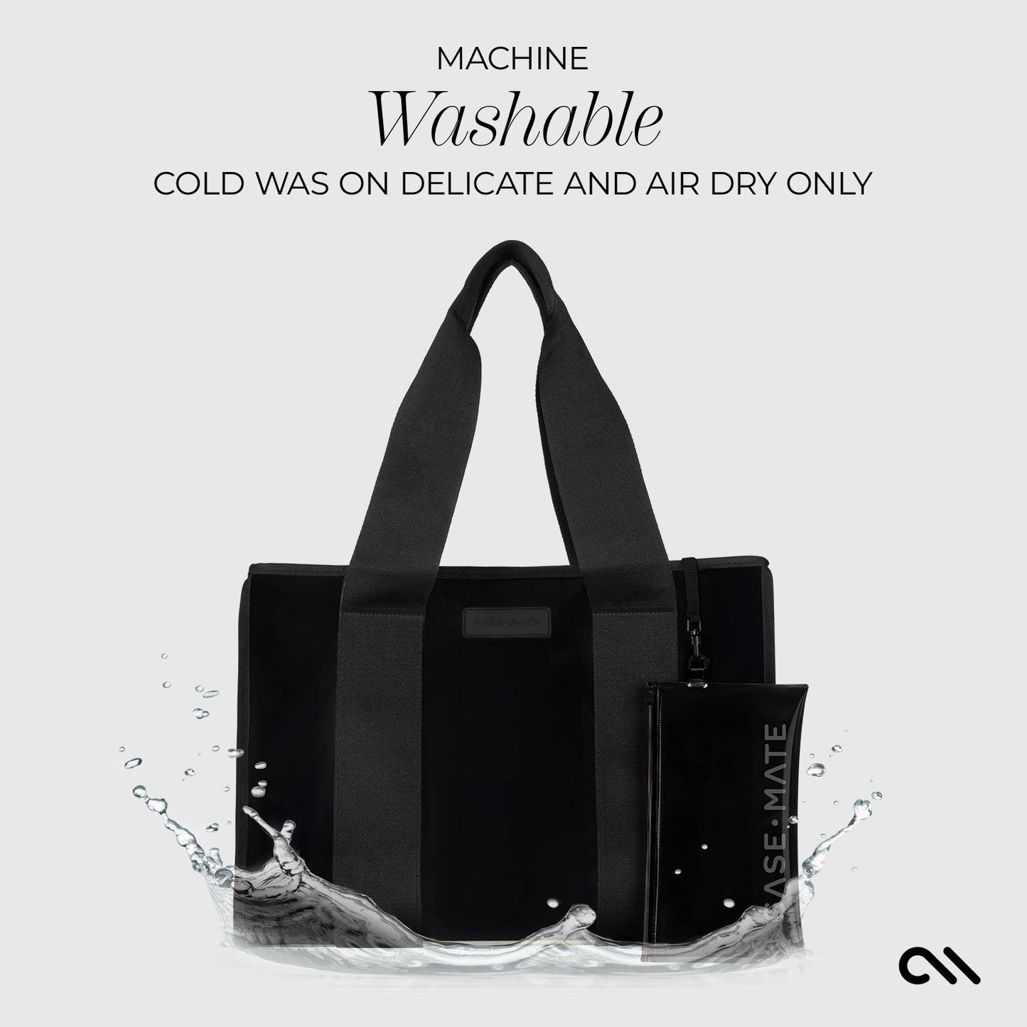Case-Mate Midnight Black Jelly Tote – Waterproof Beach & Travel Bag