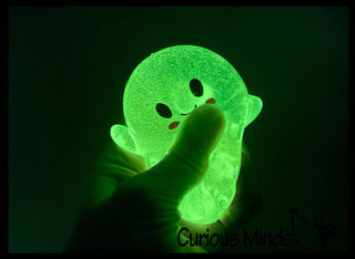 Curious Minds Toys -  Ghost Glow in the Dark Sugar Ball - Thick Glue/Gel Stretch