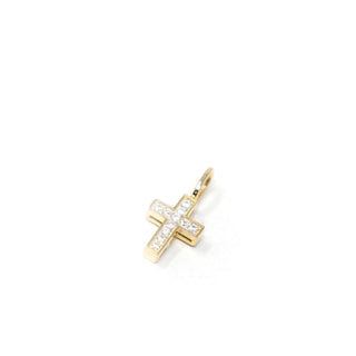 All About Faith Crystal Cross Charm - Buttercup Lynne Boutique