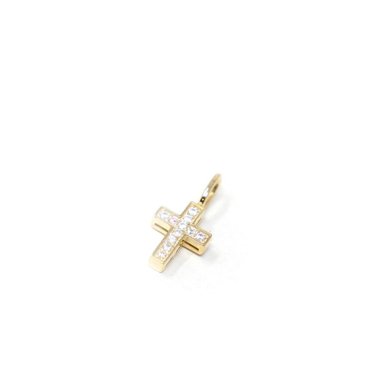 All About Faith Crystal Cross Charm - Buttercup Lynne Boutique