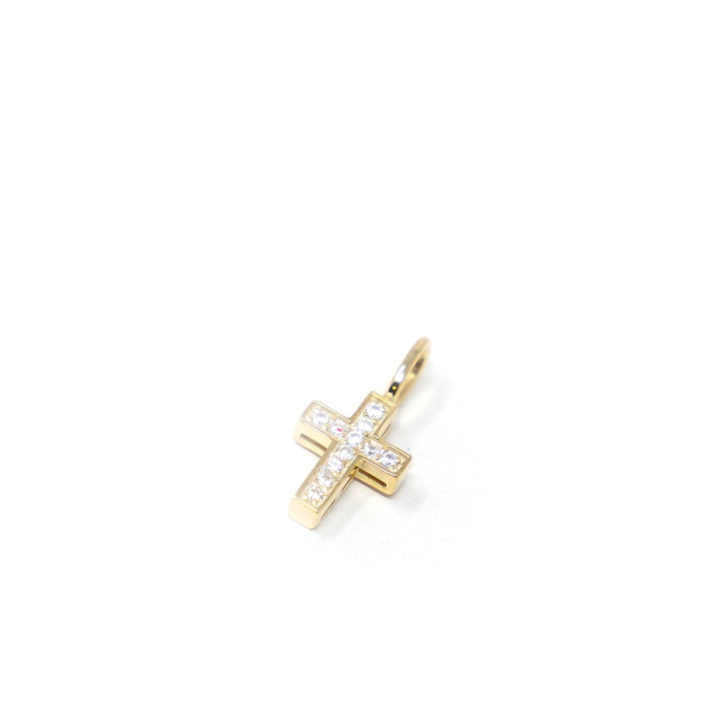 All About Faith Crystal Cross Charm - Buttercup Lynne Boutique