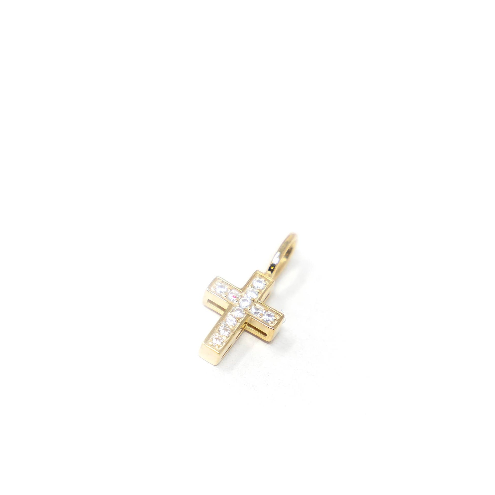 All About Faith Crystal Cross Charm - Buttercup Lynne Boutique