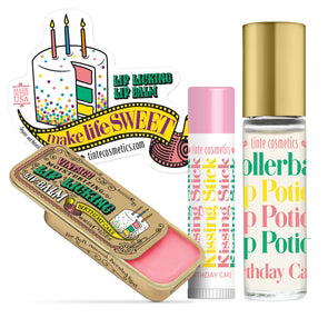 Lip Care Trio Kit – Balm, Rollerball, Kissing Stick + Sticker | TINte Cosmetics