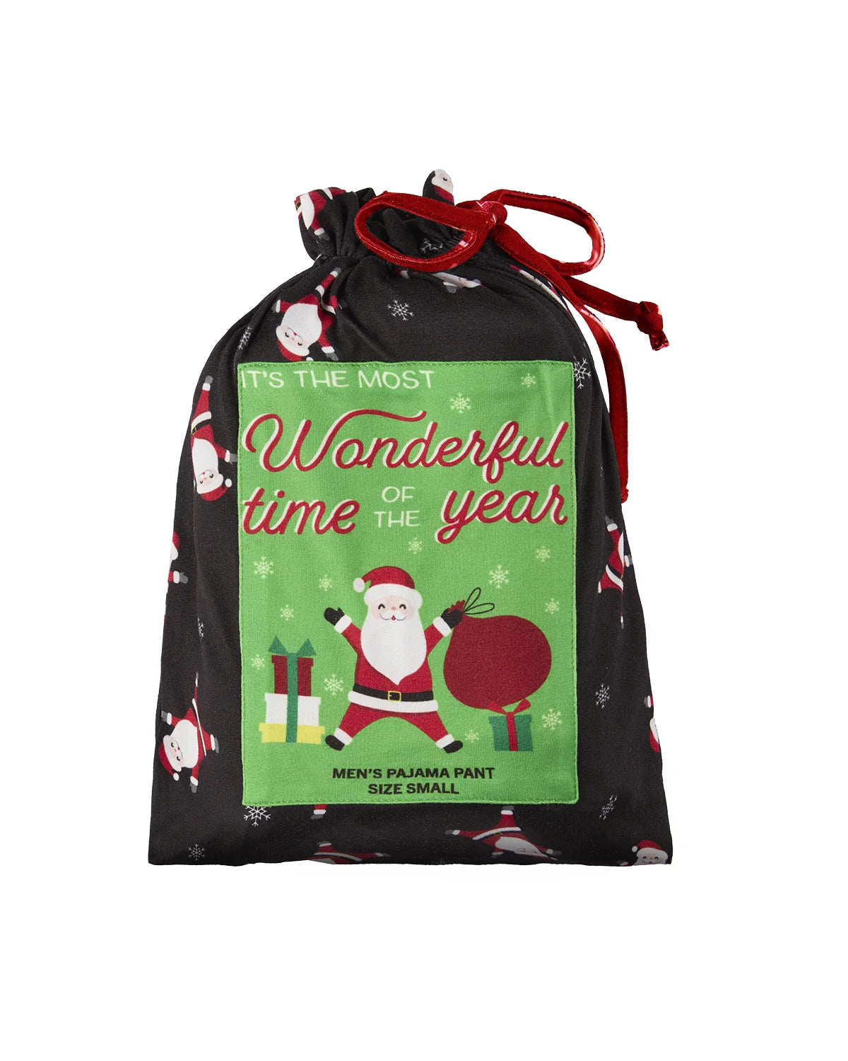 MeMoi Santa PJ Bottoms in a Bag