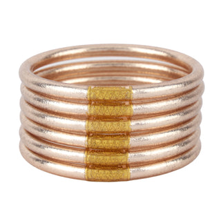 BuDhaGirl Serenity Prayer - All Weather Bangles by BuDhaGirl - Champagne - Buttercup Lynne Boutique