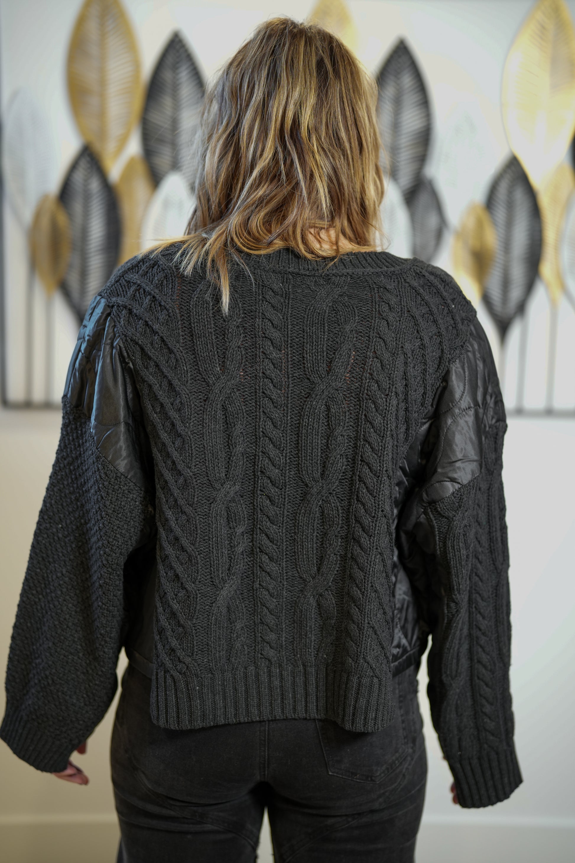 Sweet N Sassy Knit Contrast Sweater - Buttercup Lynne Boutique