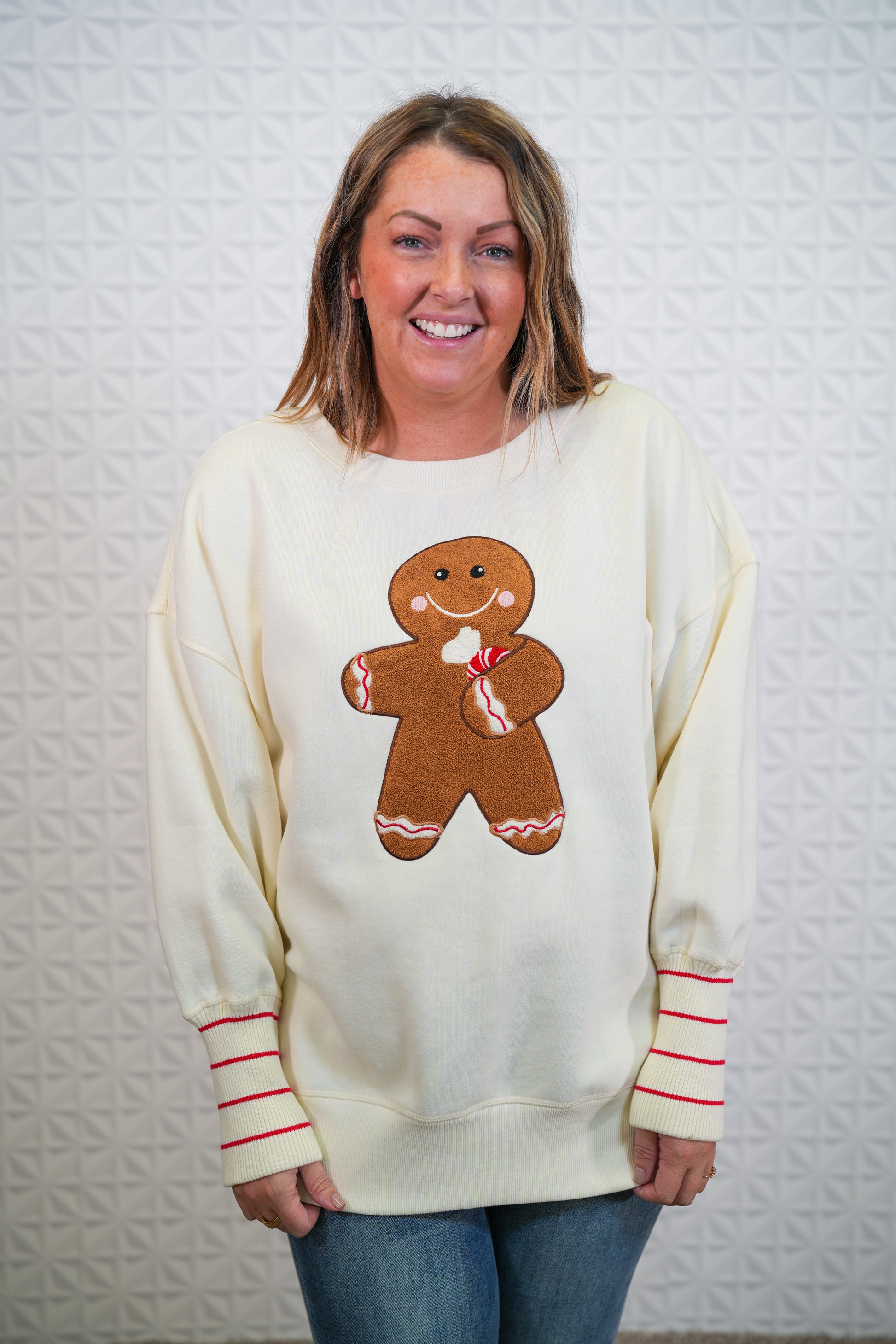 Sugar And Spice Gingerbread Long Sleeve Top - Buttercup Lynne Boutique