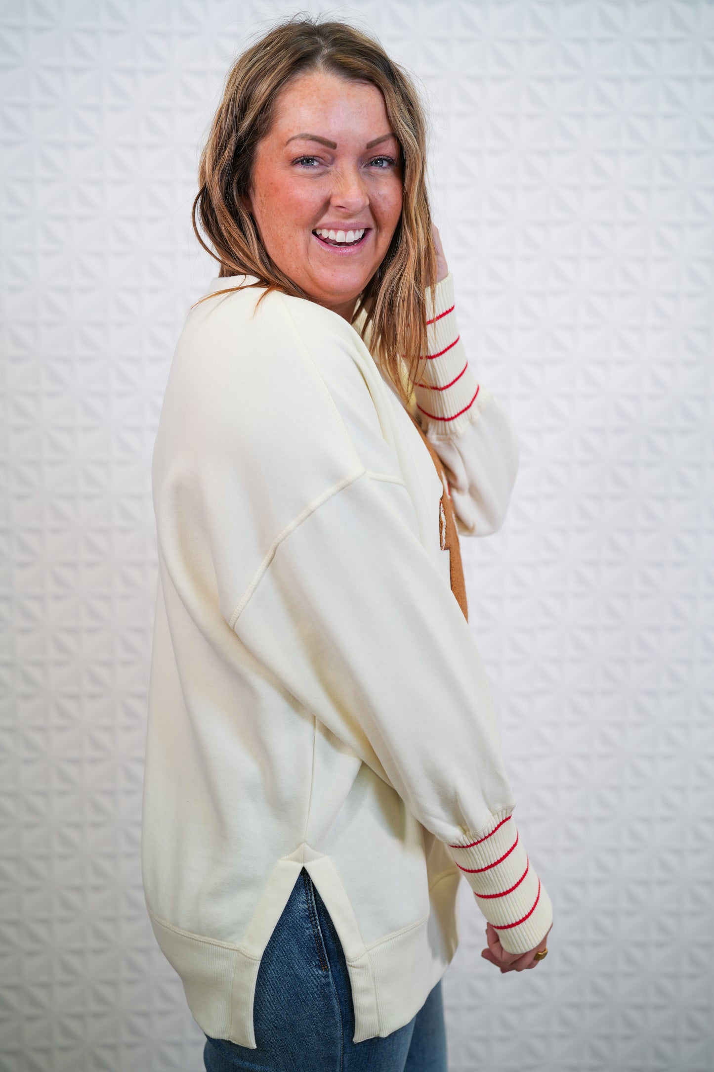 Sugar And Spice Gingerbread Long Sleeve Top - Buttercup Lynne Boutique