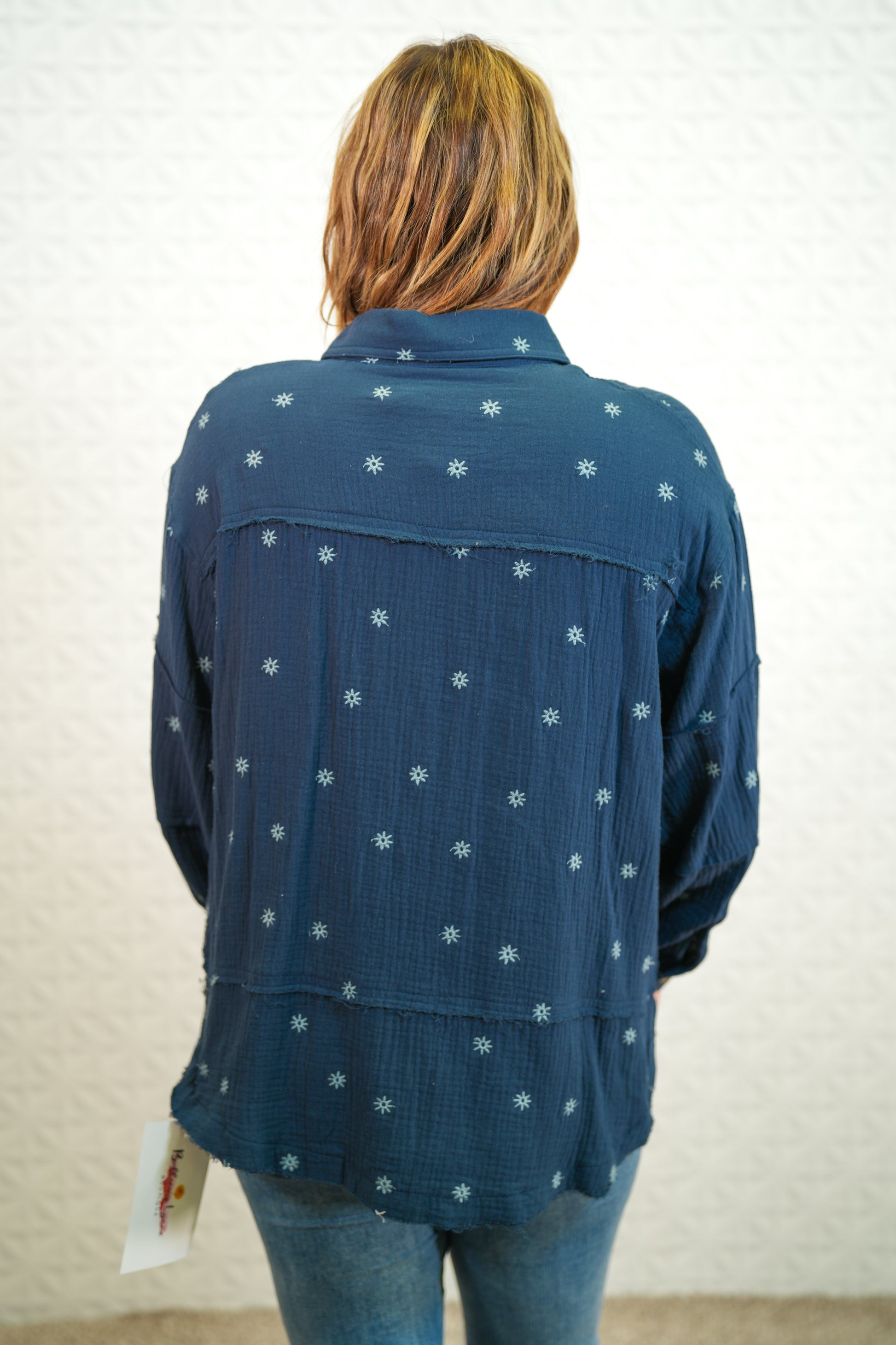 Hello Miss Daisy Button Up Top - Buttercup Lynne Boutique