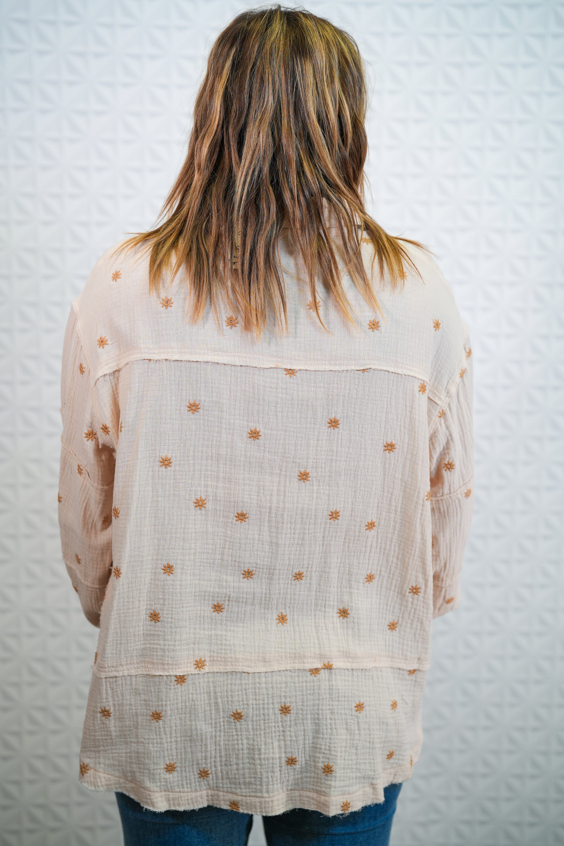 Hello Miss Daisy Button Up Top - Buttercup Lynne Boutique