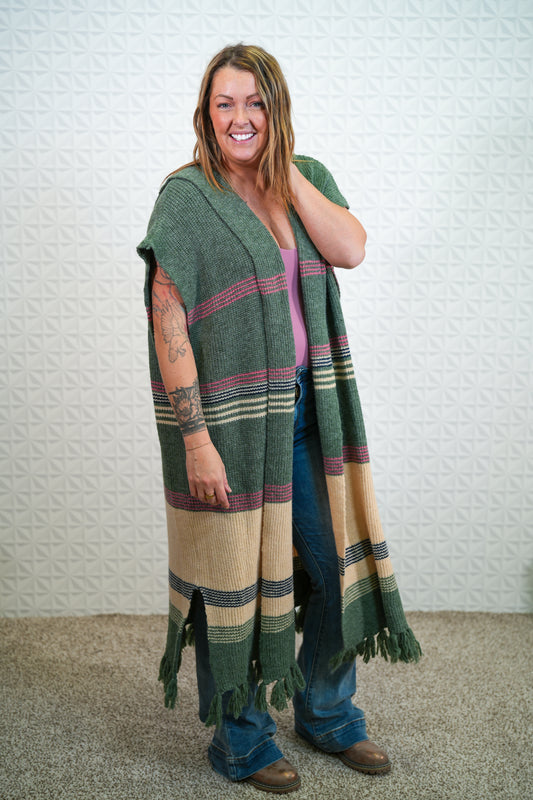 Knitted Sweater Kimono - Regular Size - Oversize Fit - Buttercup Lynne Boutique