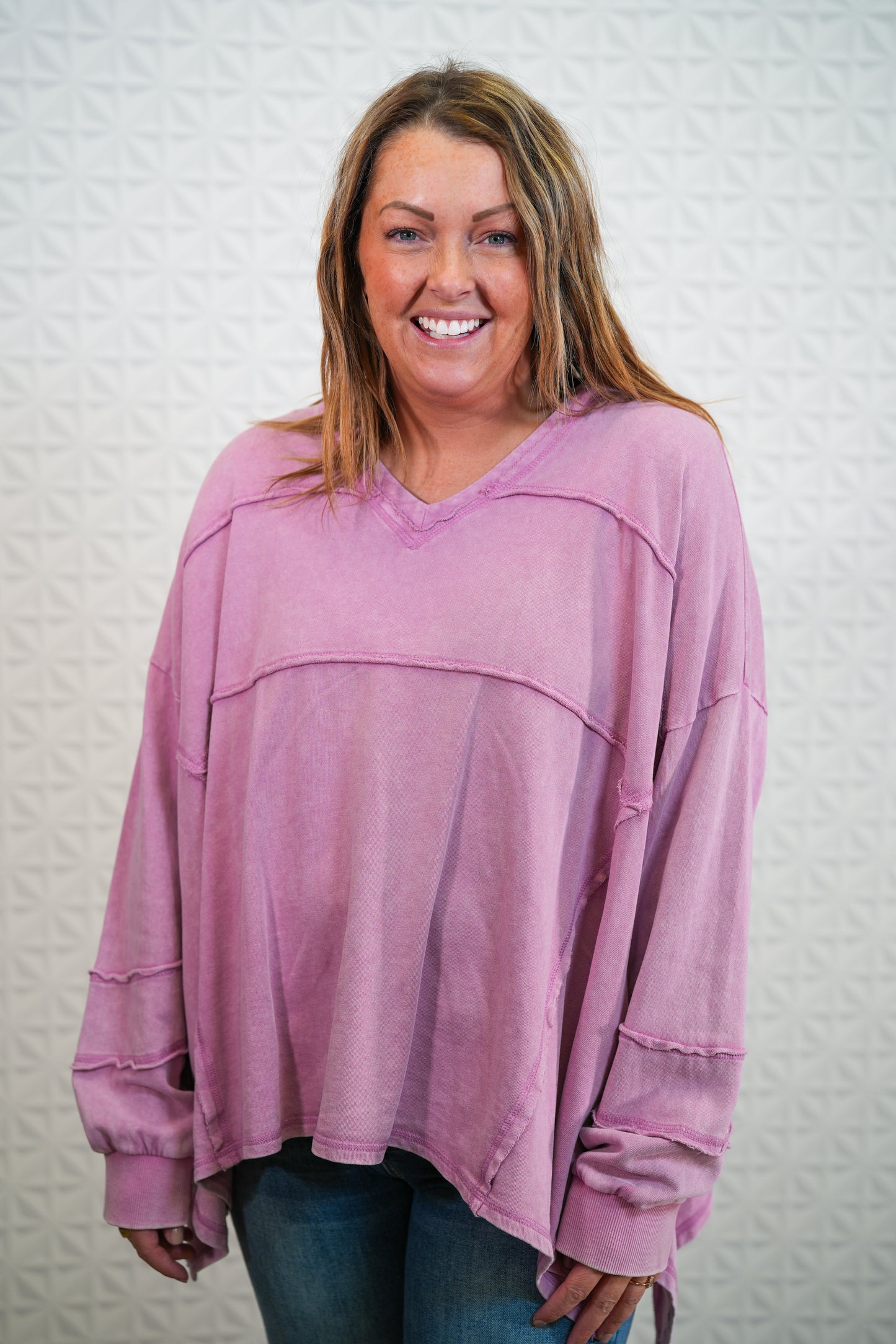 All The Way V-Neck Top - Buttercup Lynne Boutique