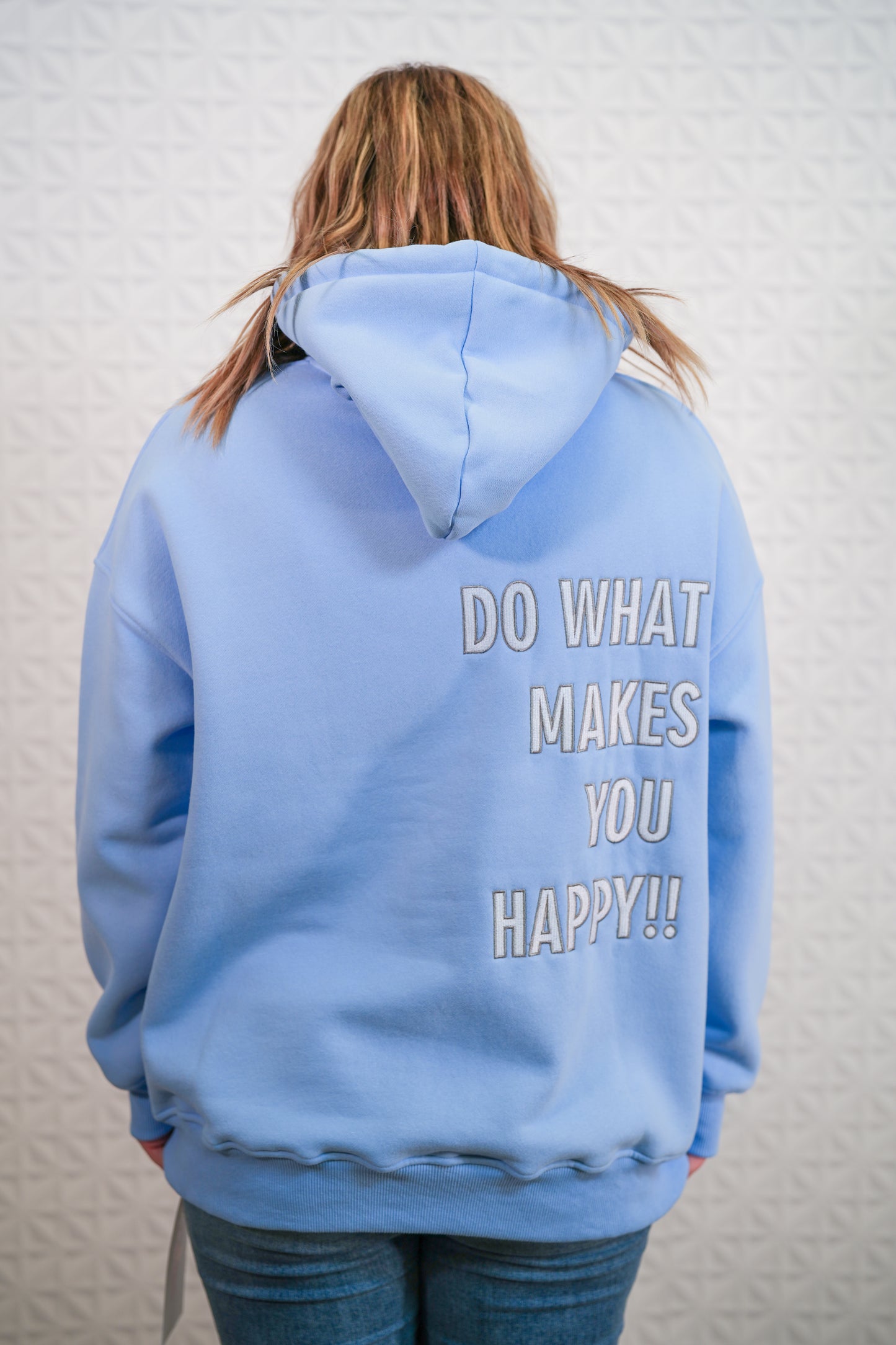 Do What Makes You Happy Hoodie - Ocean Blue - Buttercup Lynne Boutique