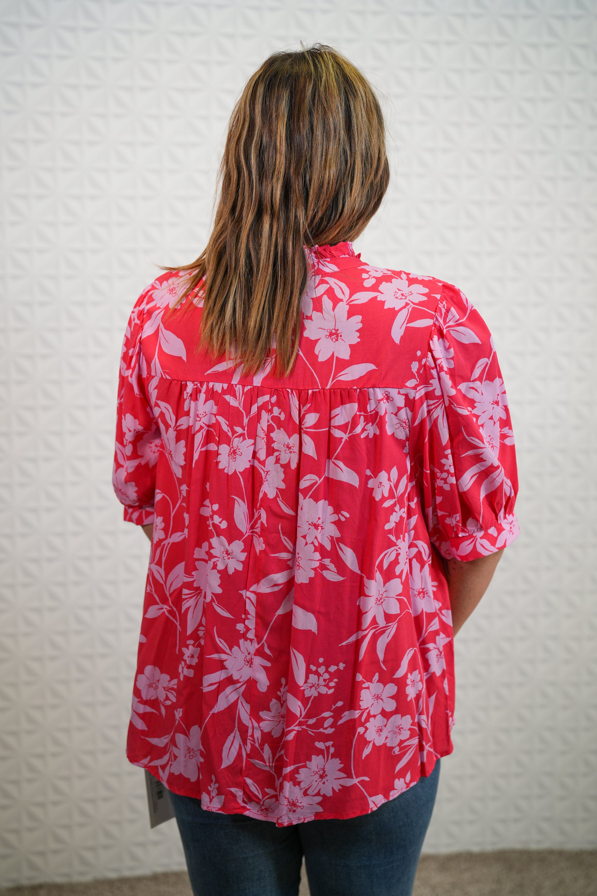 Strawberry Puff Short Sleeve Top - Buttercup Lynne Boutique