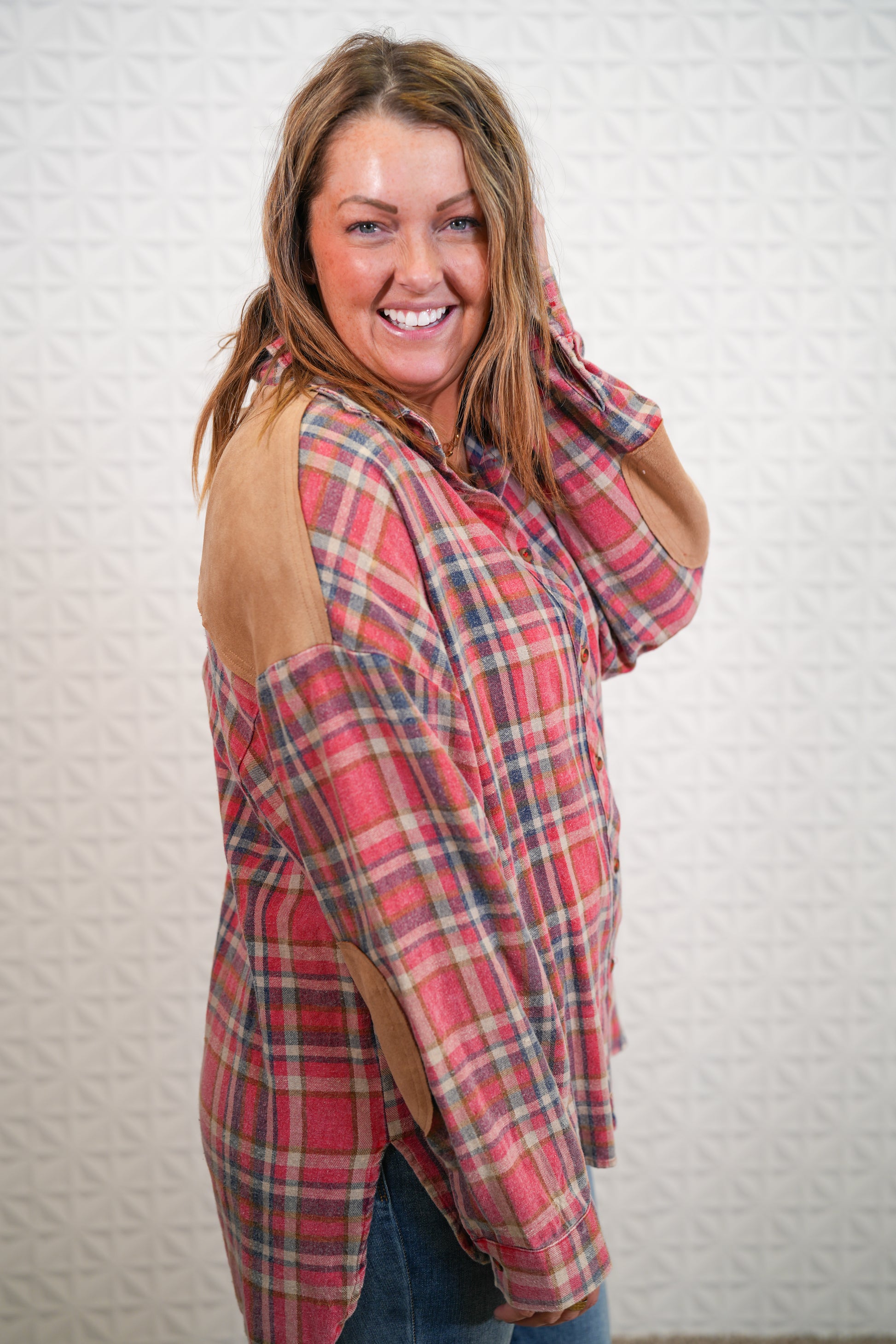 Mix It Up Plaid Top - Buttercup Lynne Boutique