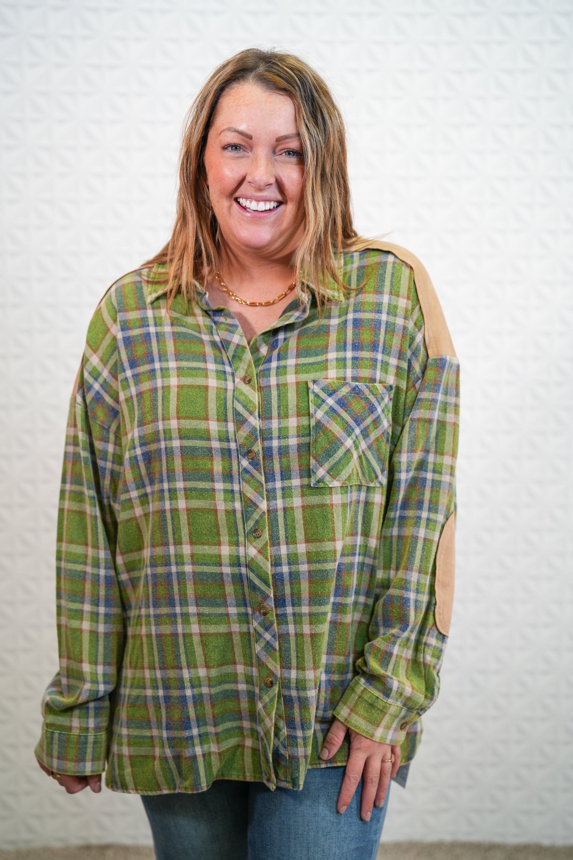 Mix It Up Plaid Top - Buttercup Lynne Boutique