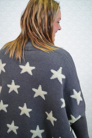 Wish Upon A Star Oversized Draped Cardigan - Buttercup Lynne Boutique