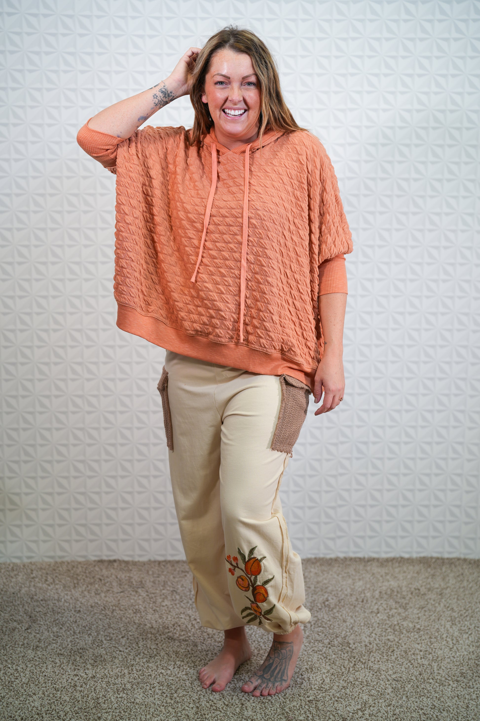 True Kind French Terry Embroidered Joggers - Buttercup Lynne Boutique