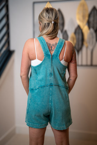 Easy Days Mineral Wash Romper Easel