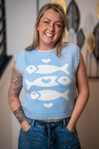 Catch of the Day Sweater Vest Adora