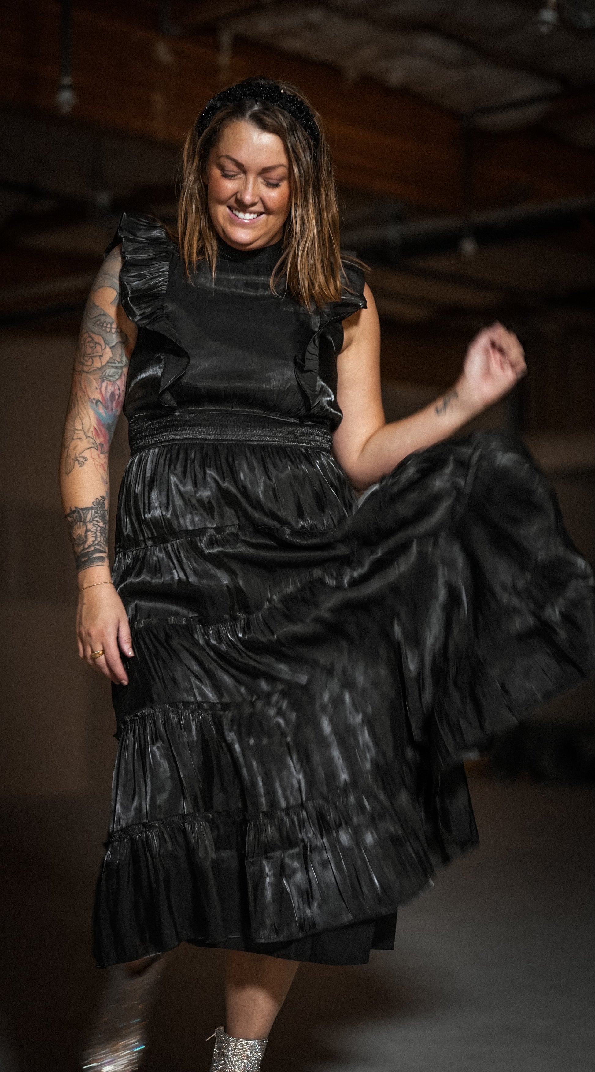 All I See Tiered Midi Dress - Buttercup Lynne Boutique