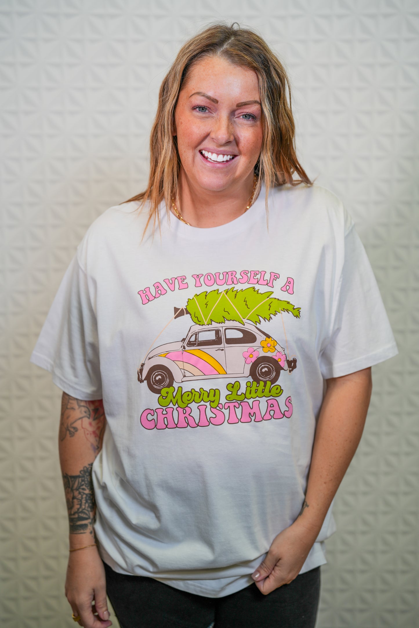 Merry Little Christmas TShirt - Buttercup Lynne Boutique