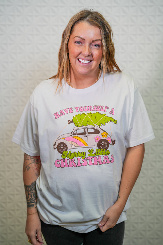 Merry Little Christmas TShirt - Buttercup Lynne Boutique