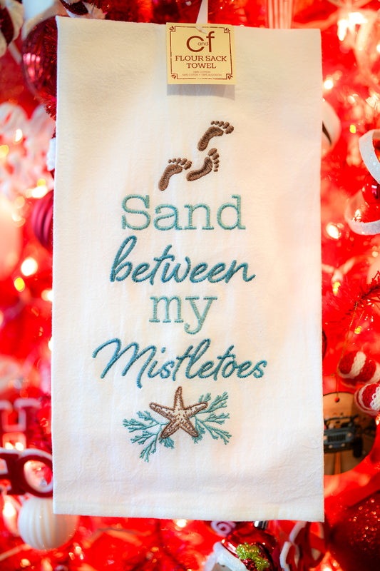 Sand Between My Mistletoes Towel - Buttercup Lynne Boutique