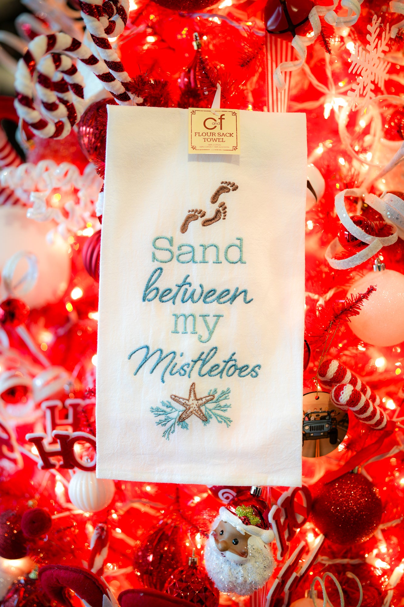 Sand Between My Mistletoes Towel - Buttercup Lynne Boutique