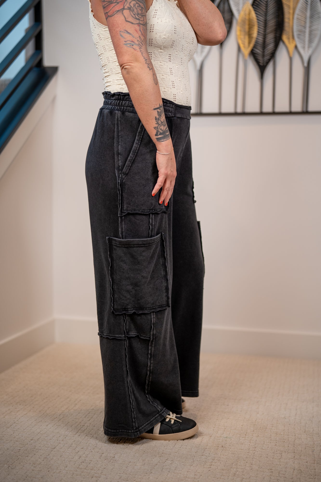 Coastal Breeze Mineral Wash Cargo Pants – Double Zero