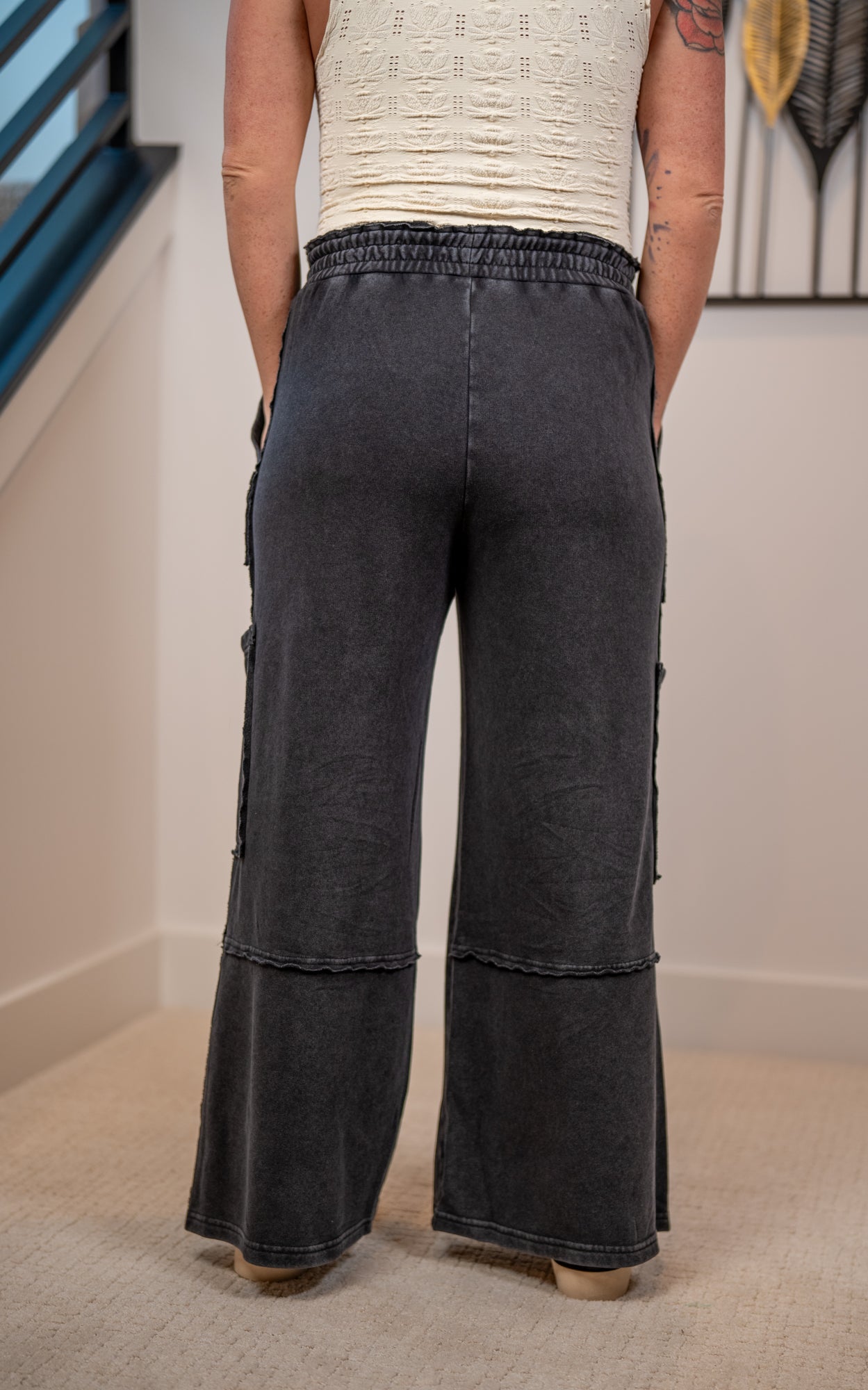 Coastal Breeze Mineral Wash Cargo Pants – Double Zero