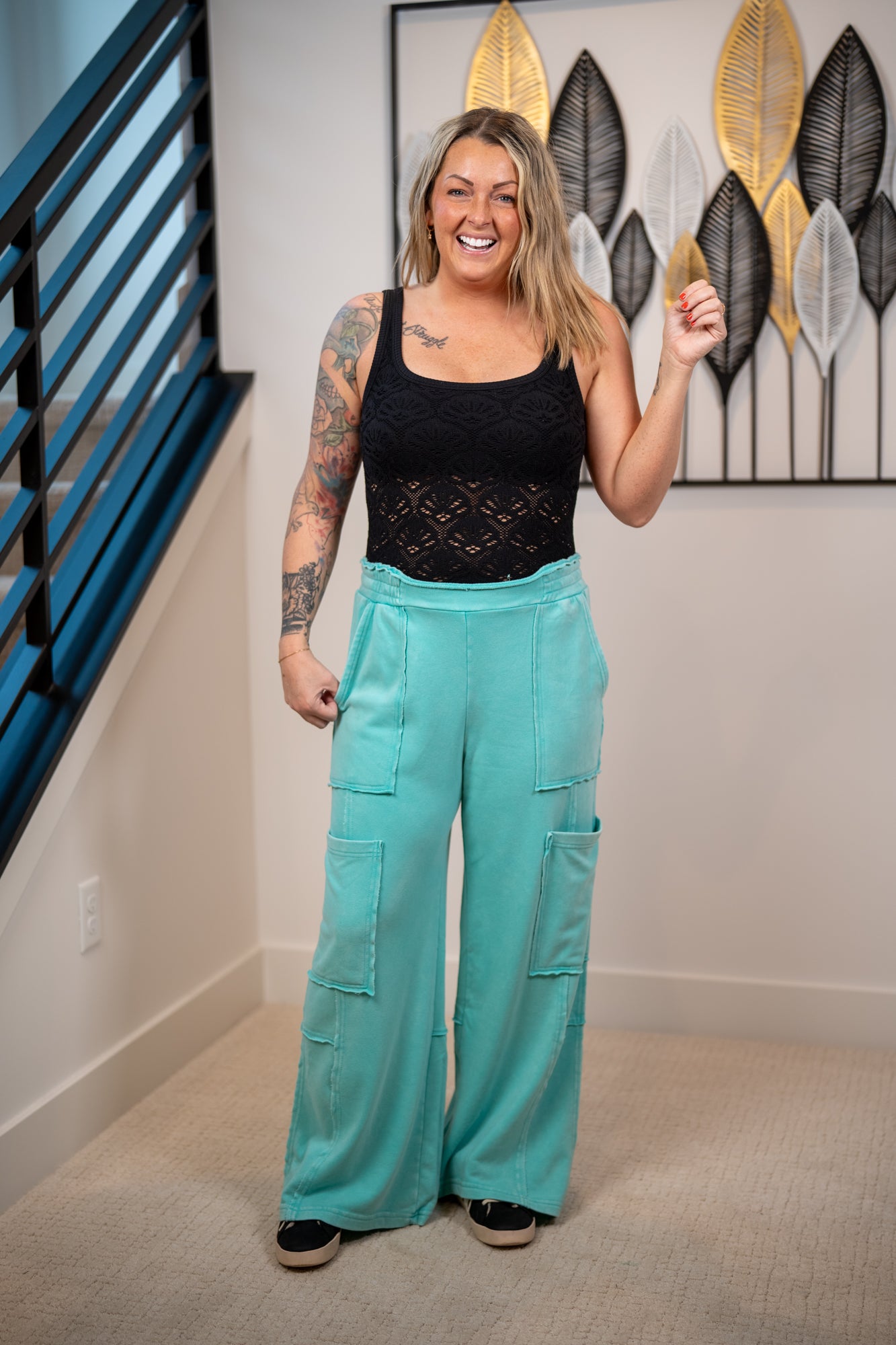 Coastal Breeze Mineral Wash Cargo Pants – Double Zero
