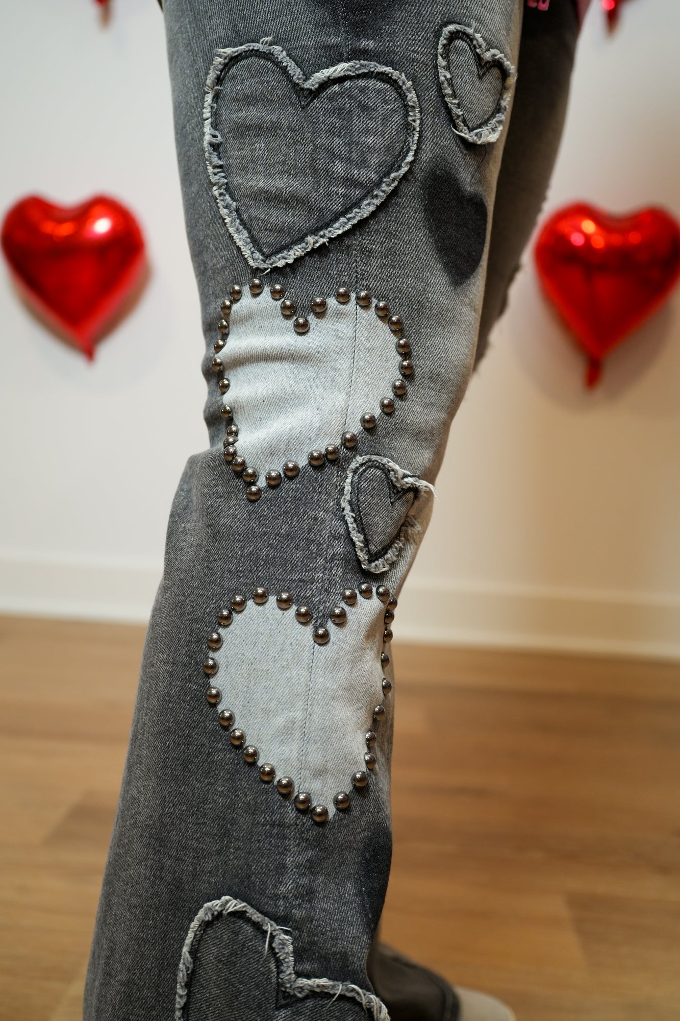 In It For Love Heart Denim - Buttercup Lynne Boutique