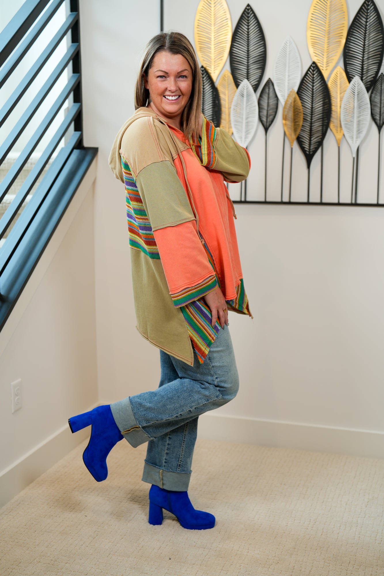 Home For You Crochet Knit Hoodie - Buttercup Lynne Boutique