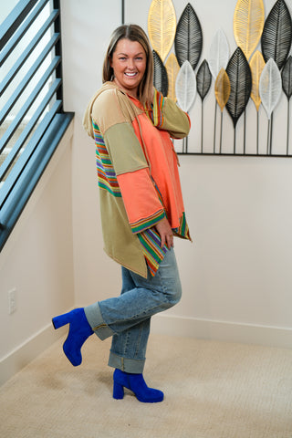 Home For You Crochet Knit Hoodie - Buttercup Lynne Boutique