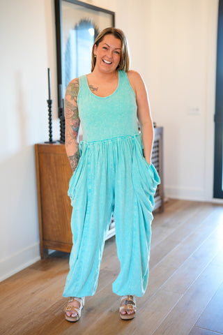 In It For You Washed Knit Jumpsuit - Buttercup Lynne Boutique