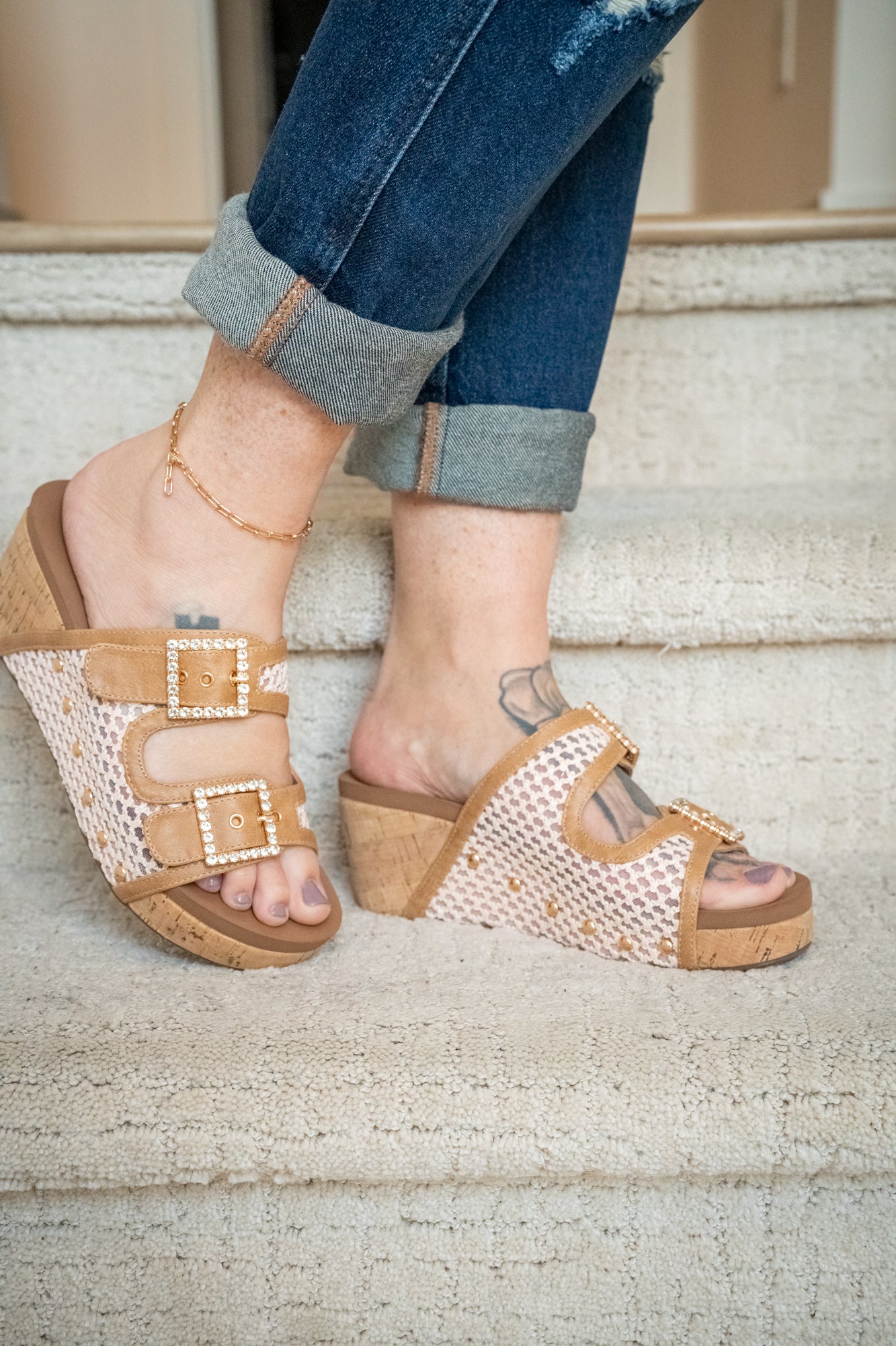 Corkys Main Squeeze Wedge Sandals