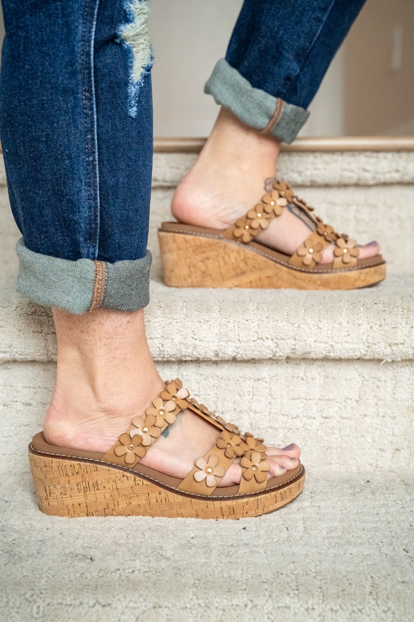 Corkys Mic Drop Wedge Sandals