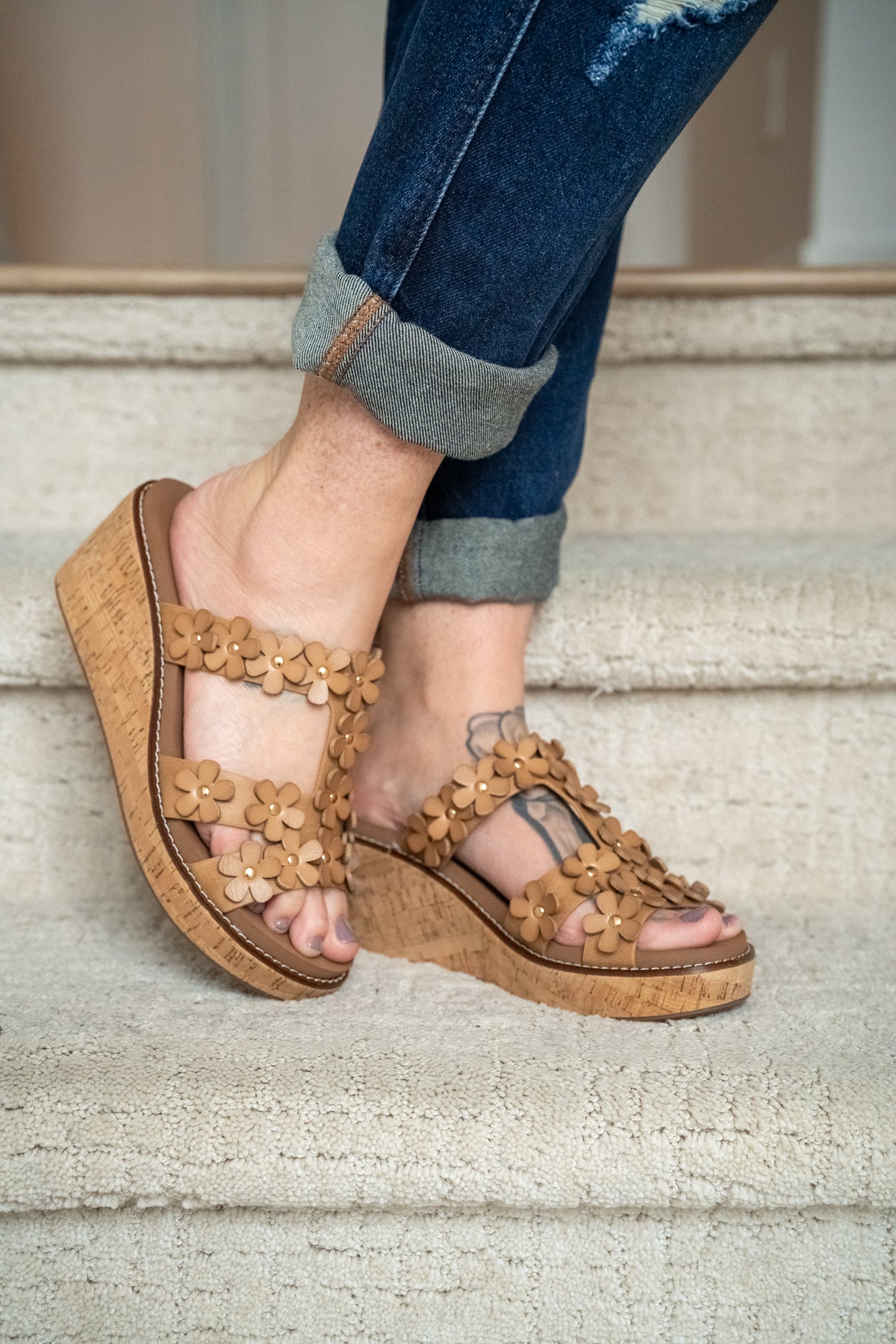 Corkys Mic Drop Wedge Sandals