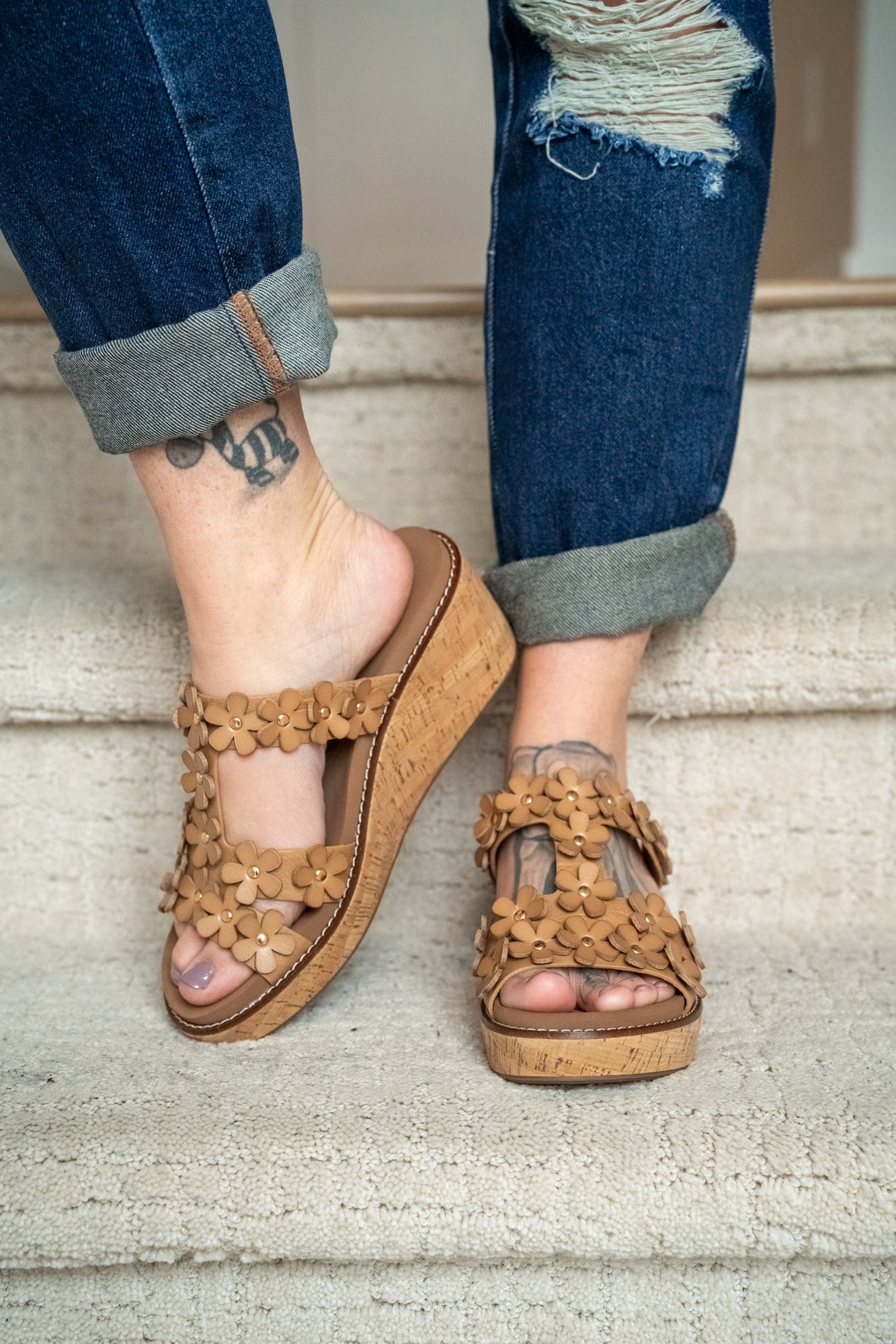 Corkys Mic Drop Wedge Sandals