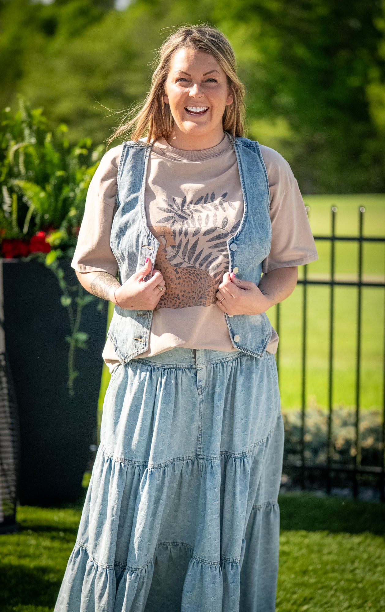 Oli & Hali Maxi Tiered Skirt