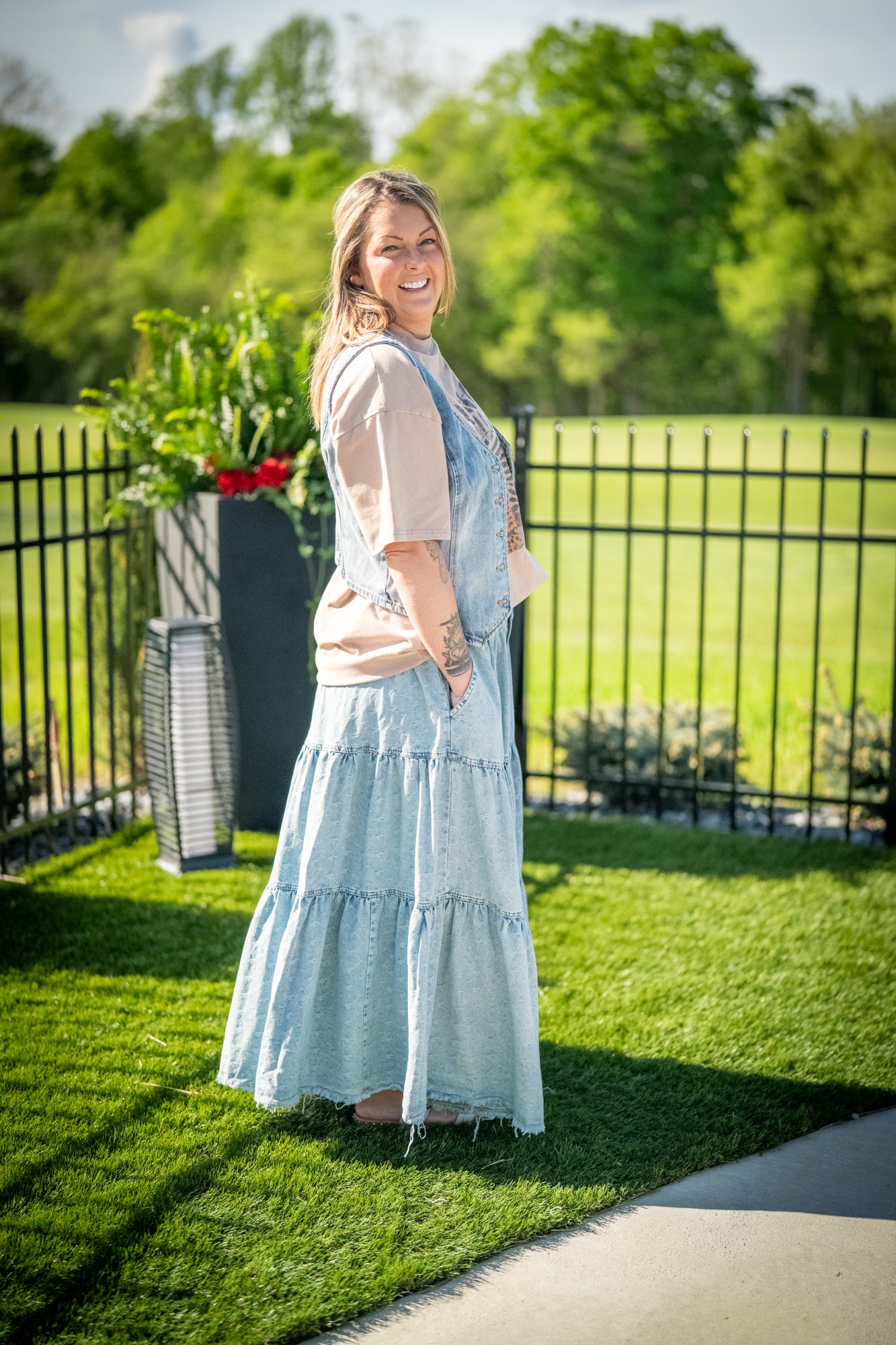 Oli & Hali Maxi Tiered Skirt