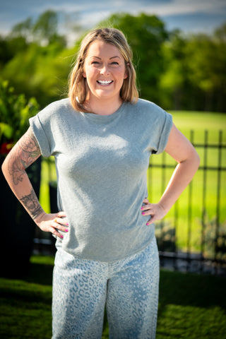 Soft Serve Slub Knit Tee - Buttercup Lynne Boutique