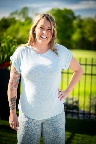 Soft Serve Slub Knit Tee - Buttercup Lynne Boutique