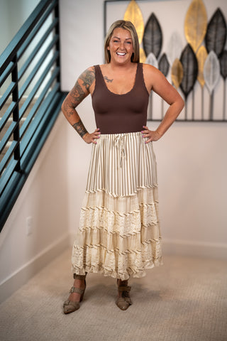 Free Spirit Lace Maxi Skirt Easel
