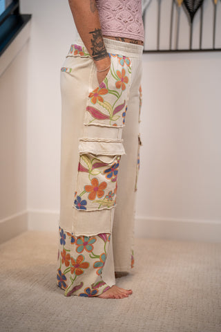 Wildflower Terry Lounge Pants by Easel