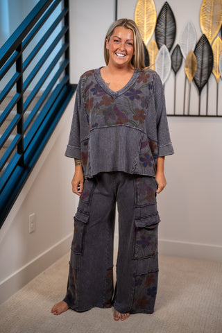 Wildflower Terry Lounge Pants by Easel