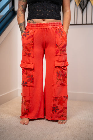 Wildflower Terry Lounge Pants by Easel